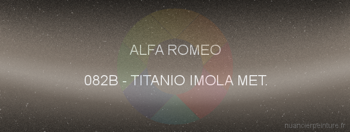 Peinture Alfa Romeo 082B Titanio Imola Met.