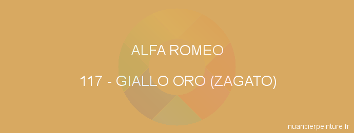 Peinture Alfa Romeo 117 Giallo Oro (zagato)