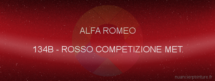 Peinture Alfa Romeo 134B Rosso Competizione Met.
