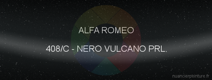 Peinture Alfa Romeo 408/C Nero Vulcano Prl.