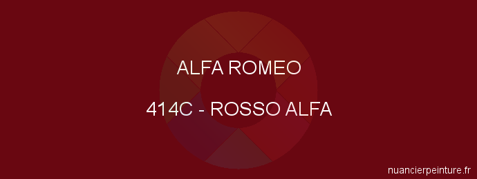 Peinture Alfa Romeo 414C Rosso Alfa