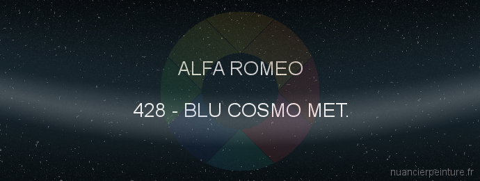 Peinture Alfa Romeo 428 Blu Cosmo Met.
