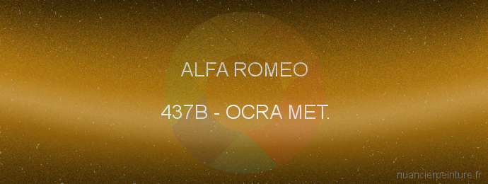 Peinture Alfa Romeo 437B Ocra Met.