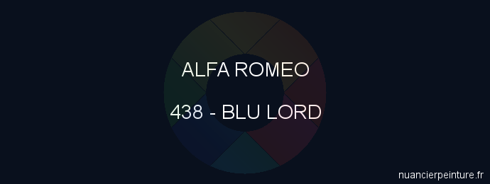 Peinture Alfa Romeo 438 Blu Lord