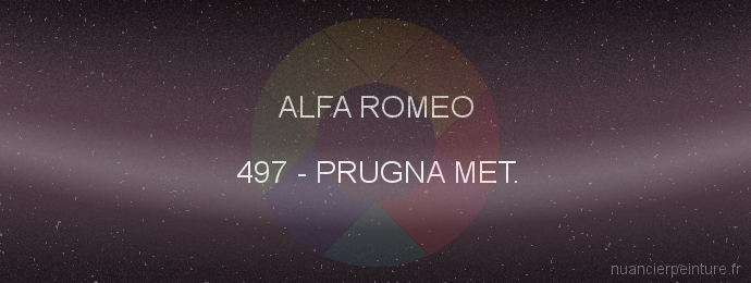 Peinture Alfa Romeo 497 Prugna Met.