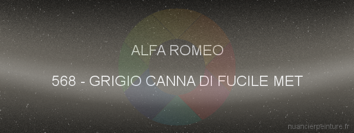 Peinture Alfa Romeo 568 Grigio Canna Di Fucile Met