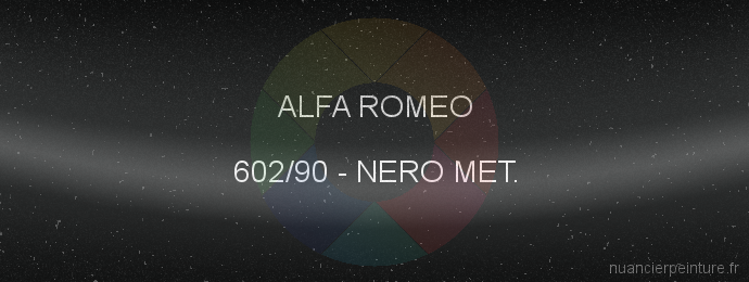 Peinture Alfa Romeo 602/90 Nero Met.