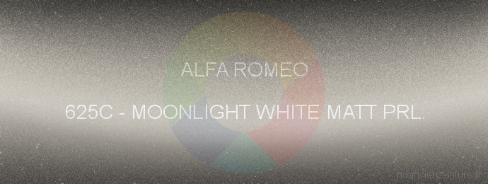 Peinture Alfa Romeo 625C Moonlight White Matt Prl.