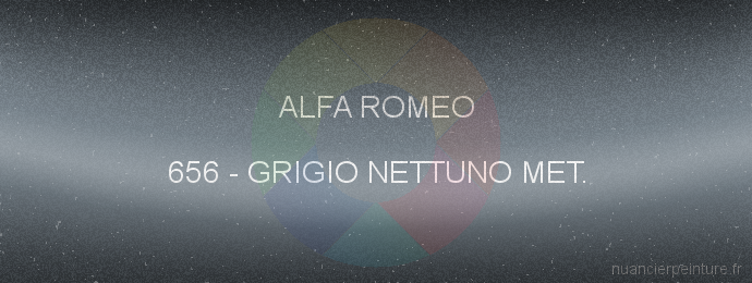 Peinture Alfa Romeo 656 Grigio Nettuno Met.