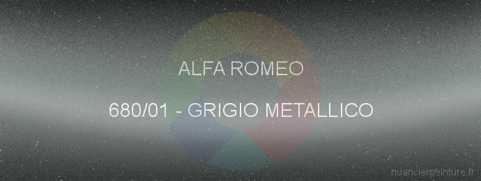 Peinture Alfa Romeo 680/01 Grigio Metallico