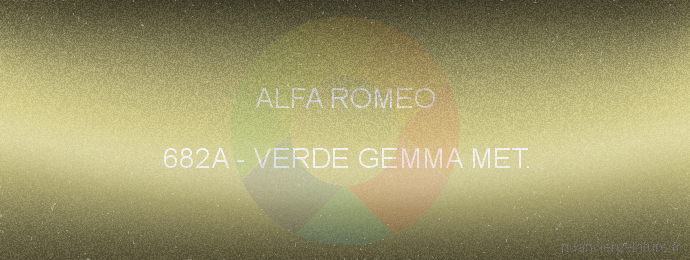 Peinture Alfa Romeo 682A Verde Gemma Met.