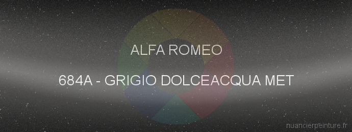 Peinture Alfa Romeo 684A Grigio Dolceacqua Met