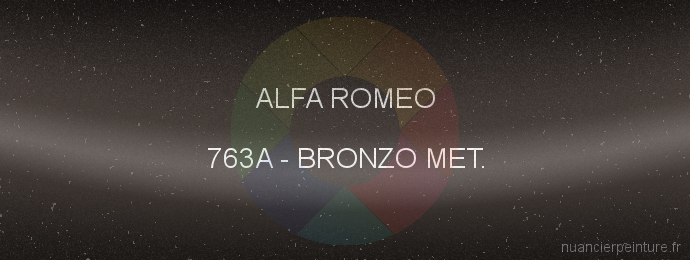 Peinture Alfa Romeo 763A Bronzo Met.