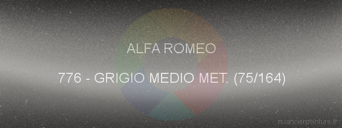 Peinture Alfa Romeo 776 Grigio Medio Met. (75/164)