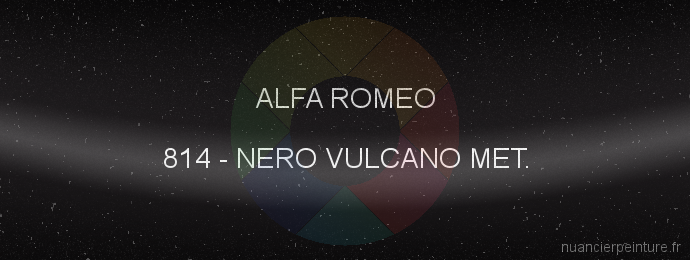 Peinture Alfa Romeo 814 Nero Vulcano Met.