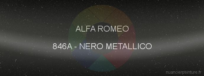 Peinture Alfa Romeo 846A Nero Metallico