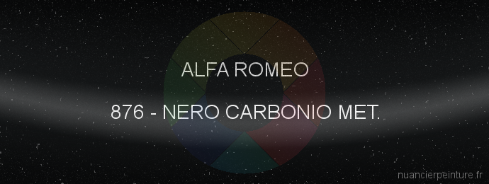 Peinture Alfa Romeo 876 Nero Carbonio Met.