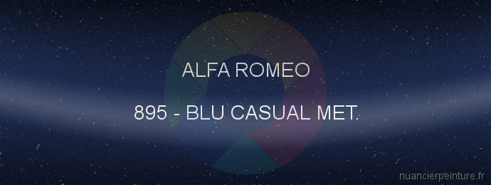 Peinture Alfa Romeo 895 Blu Casual Met.