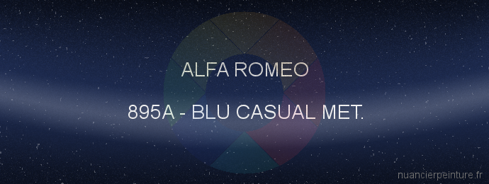 Peinture Alfa Romeo 895A Blu Casual Met.