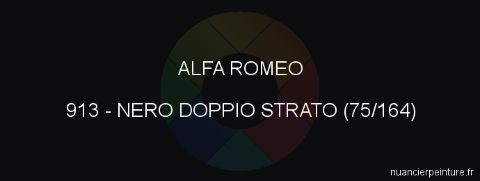 Peinture Alfa Romeo 913 Nero Doppio Strato (75/164)