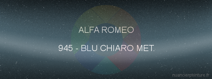 Peinture Alfa Romeo 945 Blu Chiaro Met.