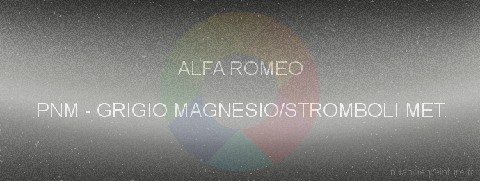 Peinture Alfa Romeo PNM Grigio Magnesio/stromboli Met.