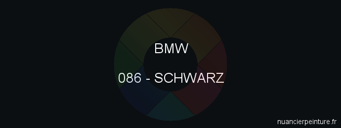 Peinture Bmw 086 Schwarz