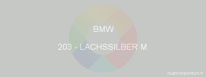 Peinture Bmw 203 Lachssilber M.