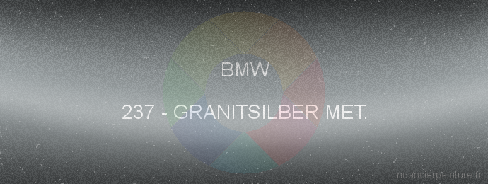 Peinture Bmw 237 Granitsilber Met.