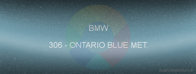 Peinture Bmw 306 Ontario Blue Met.