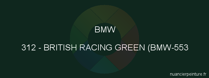 Peinture Bmw 312 British Racing Green (bmw-553