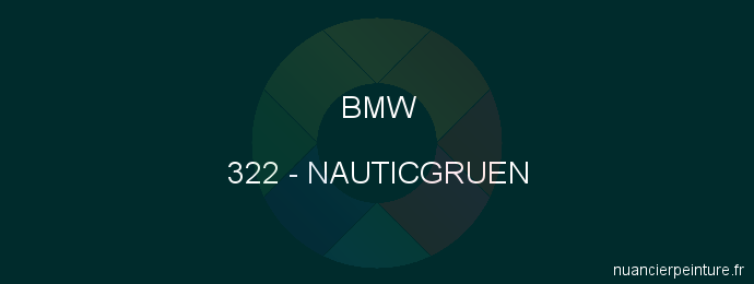 Peinture Bmw 322 Nauticgruen