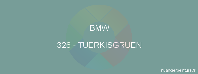 Peinture Bmw 326 Tuerkisgruen