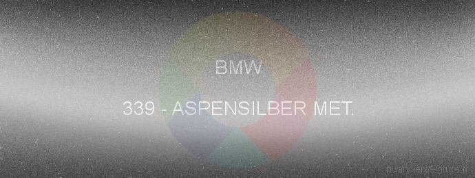 Peinture Bmw 339 Aspensilber Met.