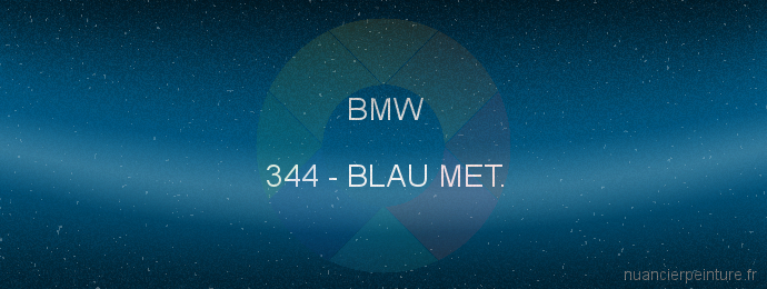 Peinture Bmw 344 Blau Met.