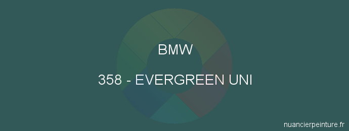 Peinture Bmw 358 Evergreen Uni