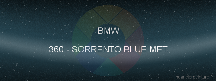 Peinture Bmw 360 Sorrento Blue Met.