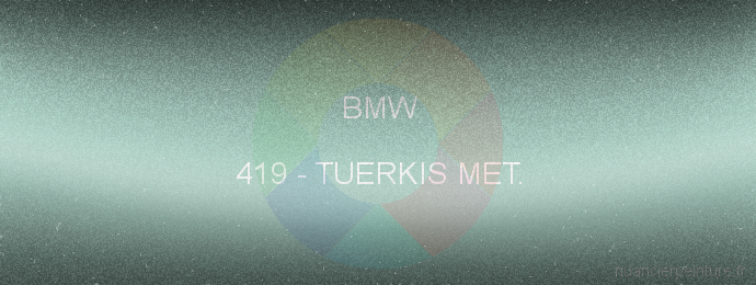 Peinture Bmw 419 Tuerkis Met.