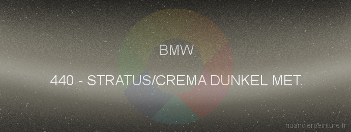 Peinture Bmw 440 Stratus/crema Dunkel Met.