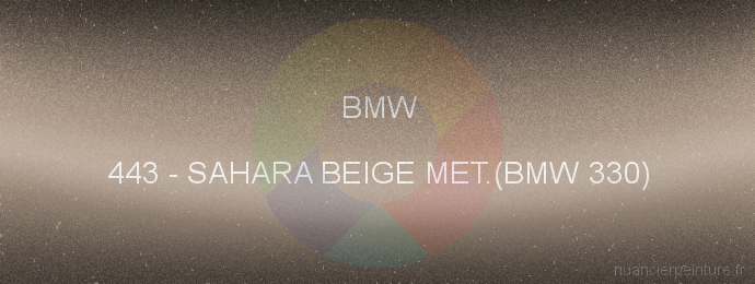 Peinture Bmw 443 Sahara Beige Met.(bmw 330)