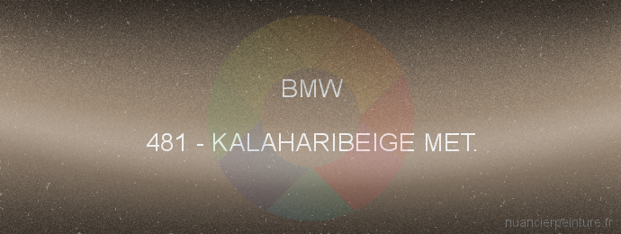 Peinture Bmw 481 Kalaharibeige Met.