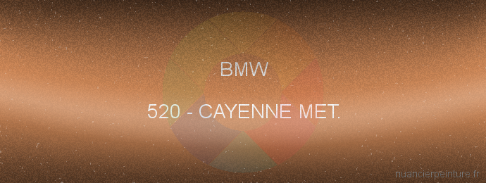 Peinture Bmw 520 Cayenne Met.