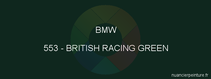 Peinture Bmw 553 British Racing Green