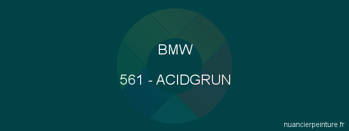 Peinture Bmw 561 Acidgrun