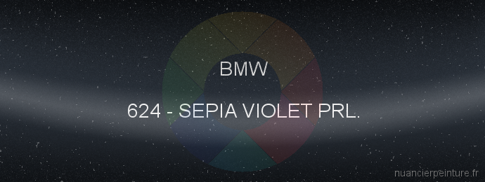 Peinture Bmw 624 Sepia Violet Prl.