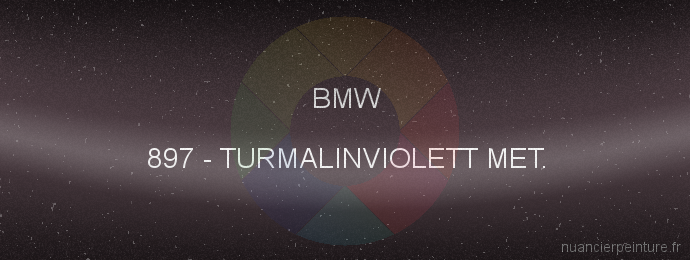 Peinture Bmw 897 Turmalinviolett Met.