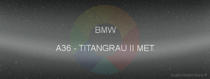 Peinture Bmw A36 Titangrau Ii Met.