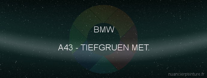 Peinture Bmw A43 Tiefgruen Met.