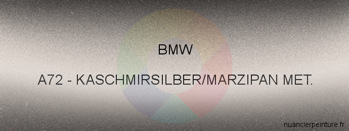 Peinture Bmw A72 Kaschmirsilber/marzipan Met.