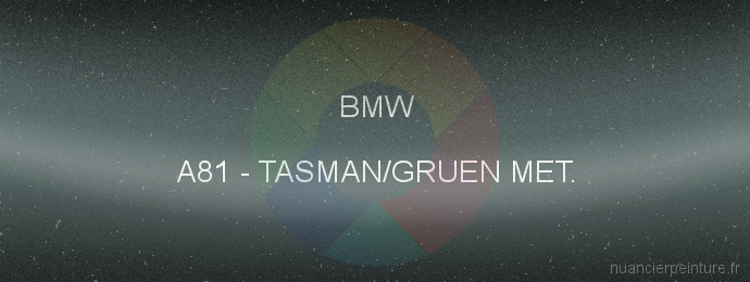 Peinture Bmw A81 Tasman/gruen Met.